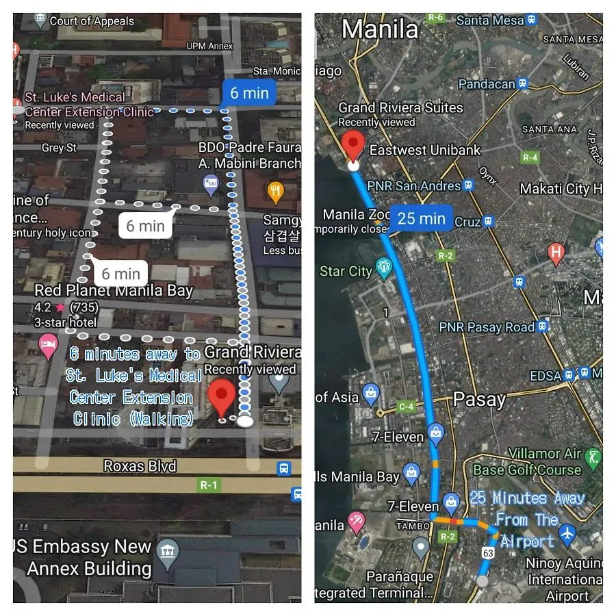 Aparthotel Comfy Condo Grand Riviera Suite, Roxas Blvd Ermita Manila Infront Of Us Embassy